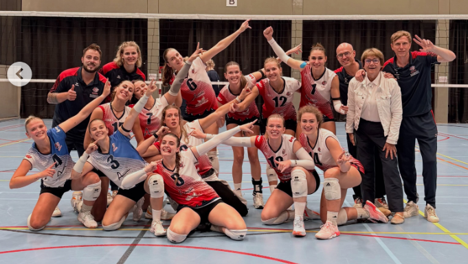 Elisa als kinesitherapeut bij volleybal